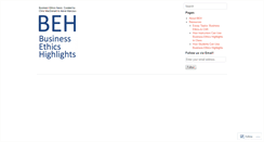 Desktop Screenshot of businessethicshighlights.com